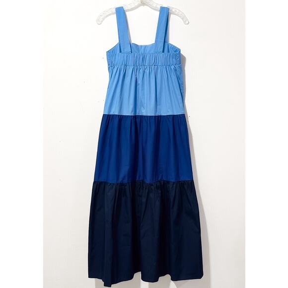 NWT: Moon River - Women's Blue, Colorblock, Maxi Dress (size Small) - Picture 2 of 4